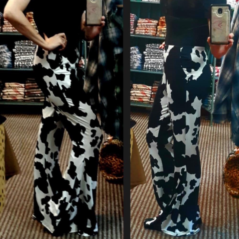 NWOT, Jade by Jane, Black/White, Flared/Bell Bottom Pants, Soft & Comfy, S,L - Picture 2 of 2
